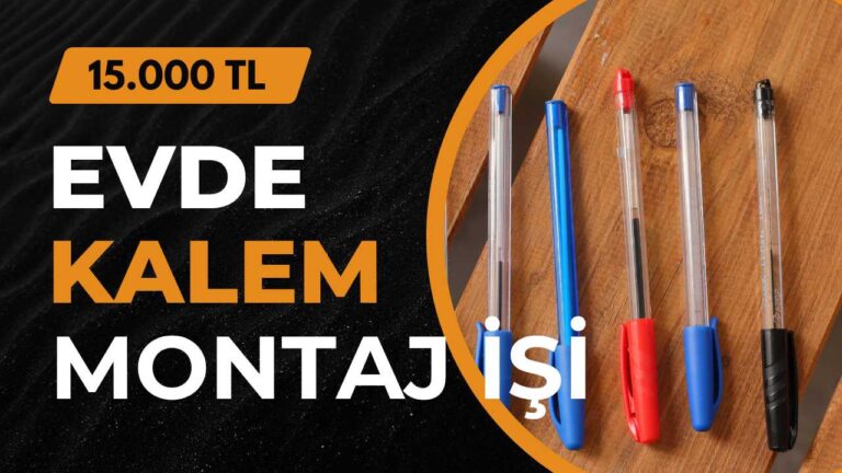 Evde kalem montaj işi
