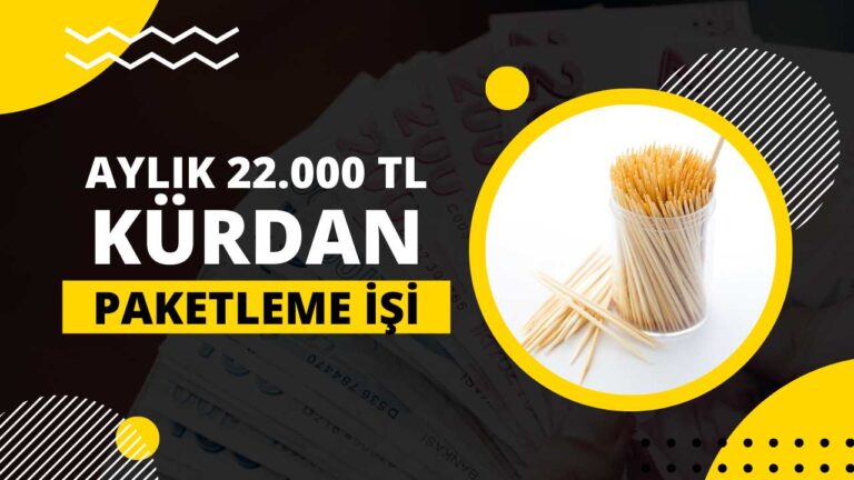 Evde kürdan paketleme işi