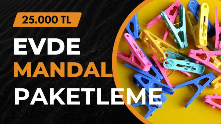 Evde mandal paketleme işi