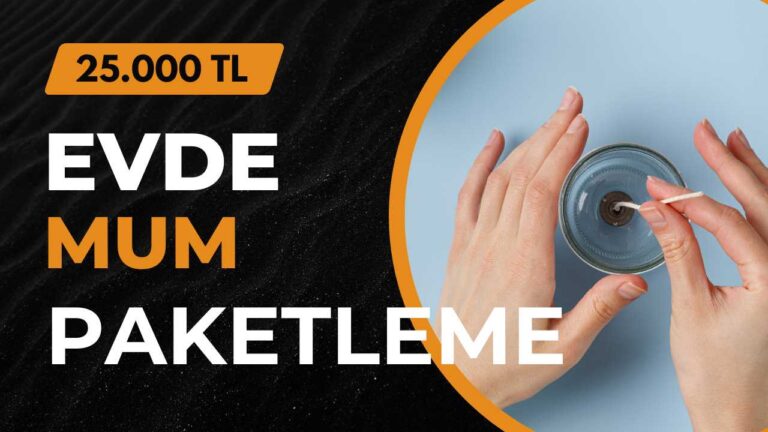 Evde mum paketleme işi