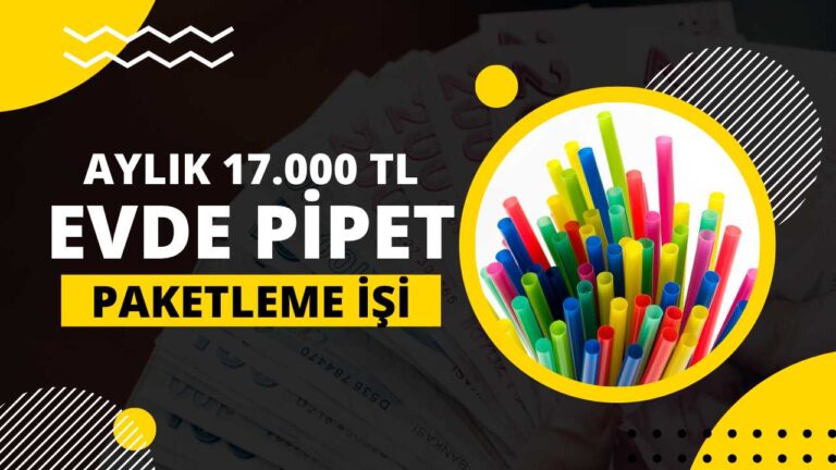Evde pipet paketleme işi
