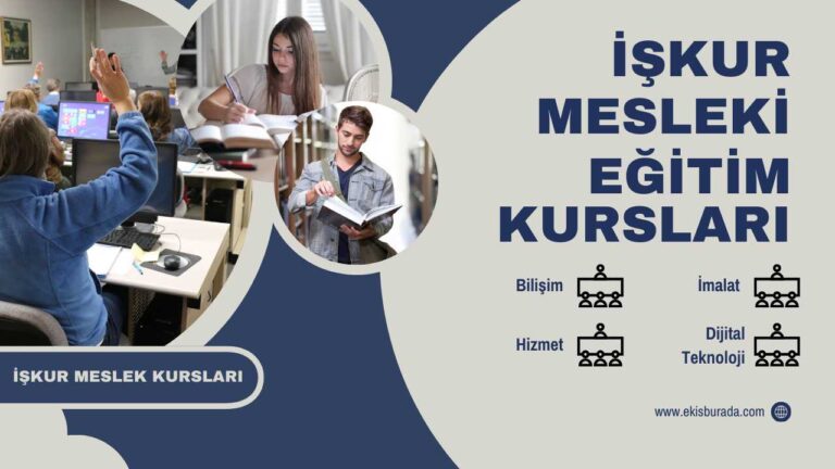 İşkur mesleki eğitim kursları